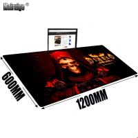 แผ่นรองเมาส์ 120X60 มม. Diablo 2 เครื่องเกมลื่นไถลคอมพิวเตอร์แป้นพิมพ์สำนักงานแผ่นรองเมาส์ Xxl แผ่นรองโต๊ะแล็ปท็อปสำหรับเกม แผ่นรองเมาส์พีซีสำหรับเกม