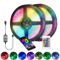 Led Wall Room Decoration Usb Rgb Tape Led Strip 5V Sound Party Lights Christmas Bar Lighting Outdoor Indoor Garland Curtain Lamp