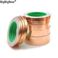 ♤♂✙ Length 20M Adhesive Conductive Copper Foil Tape 5/6/8/10/15/20/25/30/35/40/45/50mm Single/Double Sided Conduct Copper Foil Tapes