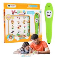 Reading Learning Pen Early Educational Reading Pen With Learning Card English Figure Logic Learning Animal Cognition Kids Book Flash Cards Flash Cards