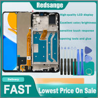 Redsange หน้าจอ LCD 6.74นิ้วของแท้สำหรับ Honor CMA-LX2 X7 CMA-LX1ชิ้นส่วนจอสัมผัสแอลซีดีของเครื่องแปลงดิจิทัล CMA-LX3หน้าจอ LCD อะไหล่พร้อมกรอบกลางสำหรับ Honor หน้าจอ X7