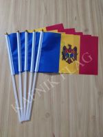 KAFNIK 5pcs Flag of Moldova 14 * 21CM Free shipping Chrome Trim Accessories