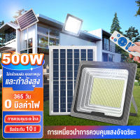 ไฟโซล่าเซล 50W 120W 200W 300W 400W 500W Solar Light ไฟโซล่าเซลล์ สีขาว ไฟสปอตไลท์ ไฟ solar cell กันน้ำIP67