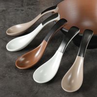 frosted Soup Spoons Japanese Rice Spoons Melamine Spoon Sauces Soup Spoon Porridge Spoon Ramen kitchen spoon  dinner spoon Cooking Utensils