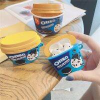 [SOSO 3C accessories] สำหรับ Airpods 1 2 Pro Case Creative Ice Cream หูฟังไร้สายบลูทูธฝาครอบป้องกันพร้อมอุปกรณ์เสริม Carabiner