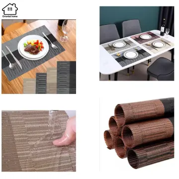 Creative PVC Placemat For Dinner Table Plastic Octagonal Hollow  Heat-insulated Pad Waterproof Non Slip Mats Home Decoration 1pcs