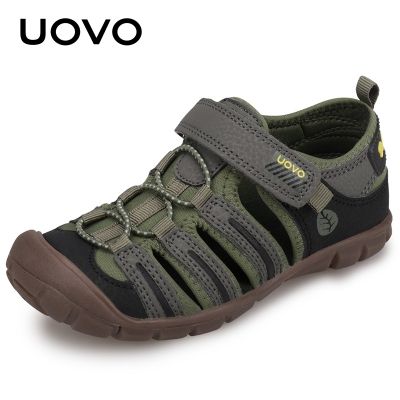 UOVO 2023 New Kids Summer Fashion Shoes Breathable Little Children Footwear For Boys Beach Sandals Size 25-35