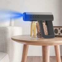 500ML USB Electric Atomizer Spray Gun Wireless Blue Light Hand-held Nano Mist Sprayer Steam Fogging Santitizer Machine Fogger