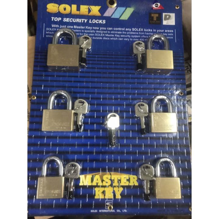 ชุดกุญแจมาสเตอร์คีย์-extra-6pcs-set-solex-size-50-45-40-35mm-กุญแจมาสเตอร์คีย์-master-key-ชุด6ตัว-รวมไซส์-45-50mm