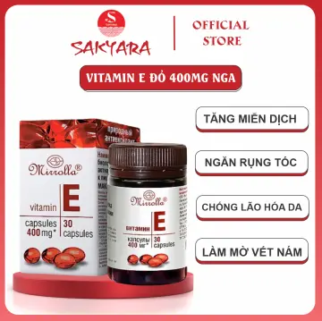 Tìm hiểu về công dụng và giá vitamin E đỏ Mirrolla 400mg?