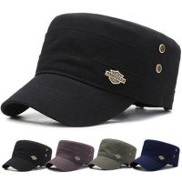 Men Military Cap Summer Autumn Casual Cadet Hat Flat Top Caps Female Vintage Army Hats Bone Man Cap Fashion Shade Cotton Cap