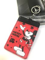 MICKEY RED   ซองใส่บัตร ที่ใส่บัตร ลาย   MICKEY  MOUSE RED   มิคกี้ เมาส์  แดง st      งานดี สวยงาม น่าใช้งาน สวยจริง มีห่วงและก้ามปู สำหรับบัตร 6x8 cm  BY PMY SHOP