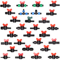16มม. 20มม. 25มม. 47มม. 811มม. วาล์วปิดสวนท่อ Waterstop Barb Connector 14 12 34 หยดชลประทานวาล์วอุปกรณ์