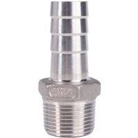 [Hot K] 1/8 "1/4" 3/8 "1/2" 3/4 "1" 2 "NPT ตัวผู้6 8 10 12 13 14 15 16 19 20 -52มม. ข้อต่อท่อ304สแตนเลสเชื่อมต่อปลายบากท่อ