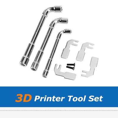 Prusa Extruder 3D Printer Parts Hexagon Sleeve Wrench + Steel Prongs Tool Set For E3D V6 Heating Block Nozzle Removal