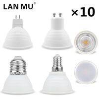 {ร้อน} 10ชิ้น/ล็อต GU10 MR16 E14 E27 Spotlight 6W 220V Led หลอดไฟ24/120องศาสำหรับบ้านประหยัดพลังงานในร่มโคมไฟ