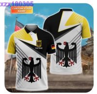 Custom Name Germany Line Pattern Polo Shirt, Mens Polo Shirts for Gifts, Short Sleeve Mens ShirtCustome