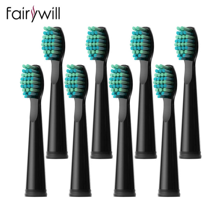 fairywill-แปรงสีฟันไฟฟ้าหัวเปลี่ยนหัวแปรงสีฟันไฟฟ้าชุดสำหรับ-fw-507-fw-508-fw-917หัวแปรงสีฟัน