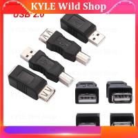 KYLE Wild Shop USB 2.0 Type A Female to Type B Male Printer Adapter Converter Connector Male to Female Plug Electronics