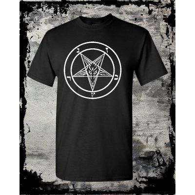 เสื้อยืดพิมพ์ลาย Evil Rock Occult Evil Skull 666 แฟชั่นสําหรับผู้หญิง  Q412