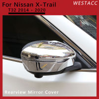 2Pcs ABS Chrome Car Side Rearview Mirror Cover Decoration Sticker Trim for Nissan X-Trail T32 2014 - 2020 Accessories