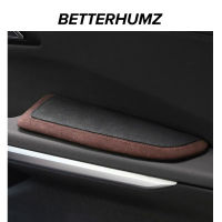 BETTERHUMZ Alcantara สำหรับ BMW F20 F30 G20 G30 G01 X4 G02อุปกรณ์ตกแต่งภายในรถที่เท้าแขนเสื่อส่วนที่เหลือแขนป้องกัน Pad