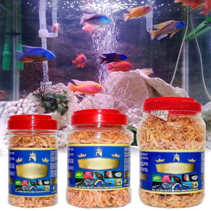Aquarium Tropical Fish Foods Freeze Dried Shrimp Healthy Cichlid Turtle
