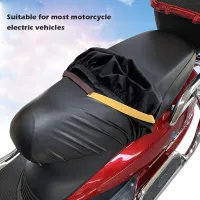 Motorcycle Seat Cover Leather Waterproof Tpu stretch fabric Motorbike Seat Saddle Cover Double Side Breathable Weather Resistant Motorcycle Seat Protector for Most Motorcycle Scooter Seat