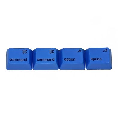 4PCS Common Opt สำหรับ Key Caps PBT Dye Subbed Keycaps สำหรับ MacOS Cherry OEM R1 MX Switch แป้นพิมพ์เครื่องกล1.25U 1.25X