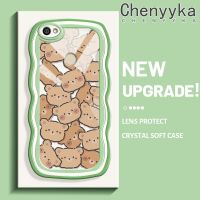 เคส Chenyyyka สำหรับ Xiaomi Redmi โน๊ตเคส Y1 5A การ์ตูนหมีน่ารักแฟชั่นสีสันสดใสเคสโทรศัพท์โปร่งใสเคสกันกระแทกนิ่มป้องกันเลนส์กล้องเคสใสซิลิโคน