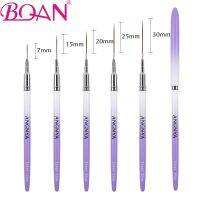 BQAN Gradient Purple Nail brush Nail Art Liner Brushes Gel Nail Brush Gel Line Brush Nail Polish Painting Brush 7/15/20/25/30mm Artist Brushes Tools