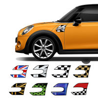 1set=2pcs Jack Car Side Wing Fender Stickers Section Scuttles Decals For BMW MINI COOPER S F55 F56 Car Styling Auto Accessories