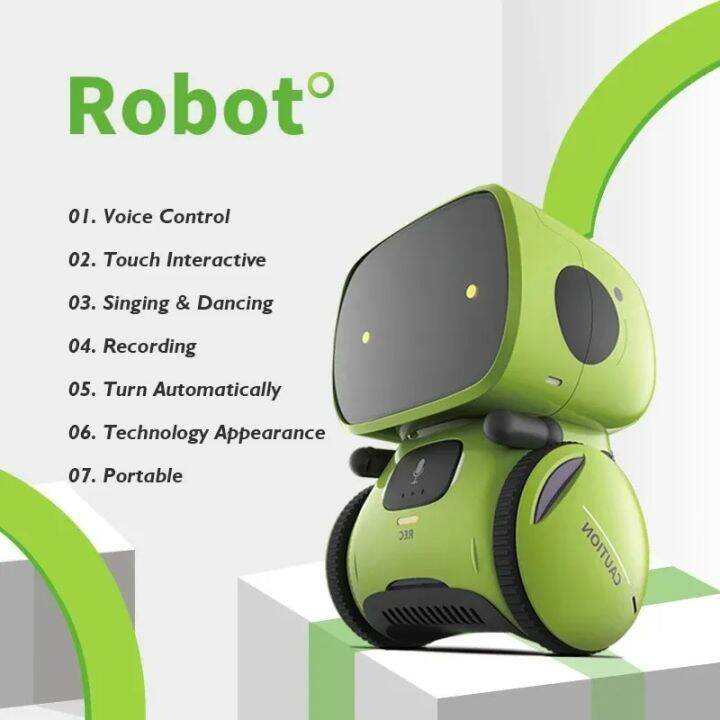 Emo Robot Smart Robots Dance Voice Command Sensor, Singing, Dancing