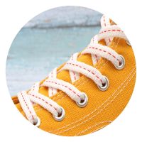 【LZ】▫  Cadarços Brancos para Mulher Acessórios de Sapato Cadarços Lisos Linha Segmento Simplicidade Fashion Tecelagem Manual Sapatos para Sapatilhas 8mm