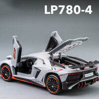 จำลอง1:32เสียงและแสงอัลลอยรถรุ่น LAMBORGHINI LP780และ LP770ติดตามรุ่นรถเครื่องประดับของเล่น