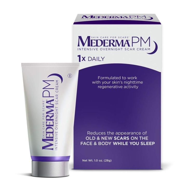 ครีมลดรอยแผลเป็น-mederma-pm-intensive-overnight-scar-cream-1oz-รักษาแผลเป็น-เห็นผลดีที่สุด