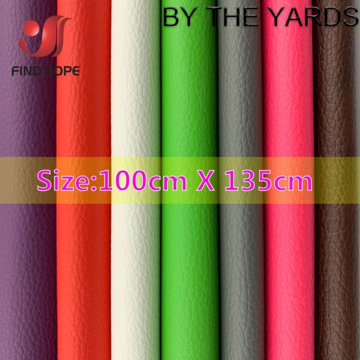 100-135cm-litchi-leatherette-pu-faux-leather-fabric-vinyl-car-upholstery-bag-sofa-earring-sewing-diy-by-the-yard-39-54inch
