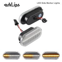 2X ไฟสัญญาณเลี้ยวไฟด้านข้างแบบไดนามิกสำหรับ Skoda Octavia LED สำหรับ VW Passat Golf Caddy Jetta โปโลชารานอุปกรณ์เสริมรถยนต์