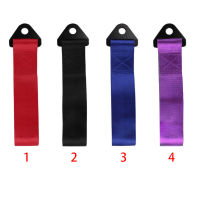 8-12MM Red Car Towing Hook Racing Tow Strap Set Sports High Strength For Vehicle Front Rear Bumper