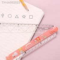 ☋♛☃ 1pc Cute Cartoon Collapsible Straight Ruler Kawaii Measuring Ruler Student Kid Drawing Tool Korean Stationery for School Office