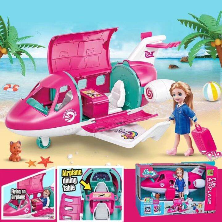 Barbie dream plane with pilot hot sale