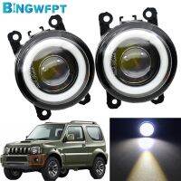 2pcs/lot Fog Light Angel Eye Fog Lamp Assembly For Suzuki Jimny FJ Closed Off-Road Vehicle 1998-2014 For SX4 H11 LED 12V