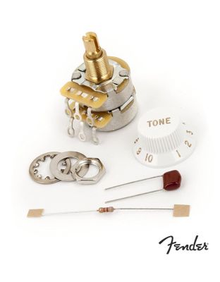 Fender  TBX Tone Control ปุ่มโทน แบบซ้อน 250K/1Meg สีขาว (Genuine Parts, Tone Knob) + มาพร้อมอุปกรณ์ติดตั้ง