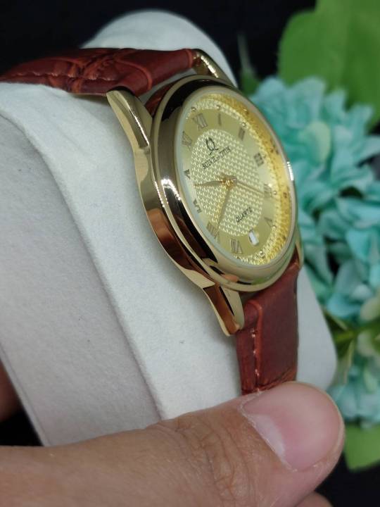 นาฬิกา-โซวิล-เอ-ติตัส-lady-หน้าปัดสีทอง-ขนาด-35-มม-รับประกันภาพถ่ายจากสินค้าจริง
