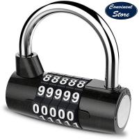 ✅【5 Digit】 Combination Lock Padlock Set Waterproof Antirust Resettable for Outdoor Gym School Office Home Bicycle Suitcase Luggage Backpack Storage Toolbox Cabinets