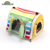 Twister.CK Bird Bed For Cage Bird Hammock Nest Tent With 2 Mats For Parakeet Budgies Cockatiels Lovebird Cockatoo Finch Hamster