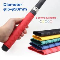 1 Meter Anti-slip Heat Shrink Tube Dia15/20/22/25/28/30/35/40/50mm For Fishing Rod DIY Handle Insulated Protect Waterproof Cover Cable Management