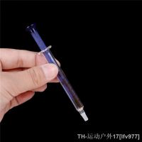 hot【DT】๑  1X 1ml Glass Syringe Injector Lab Glassware Sampler