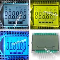 21PIN TN Positive 6-Digits Segment LCD Panel with Temperature Pressure Symbol 12 Oclock Visual Angle 3V