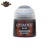 [BSFพร้อมส่ง] Citadel : BASE:ABADDON BLACK (12ML) สีอะคริลิคสำหรับทาโมเดล